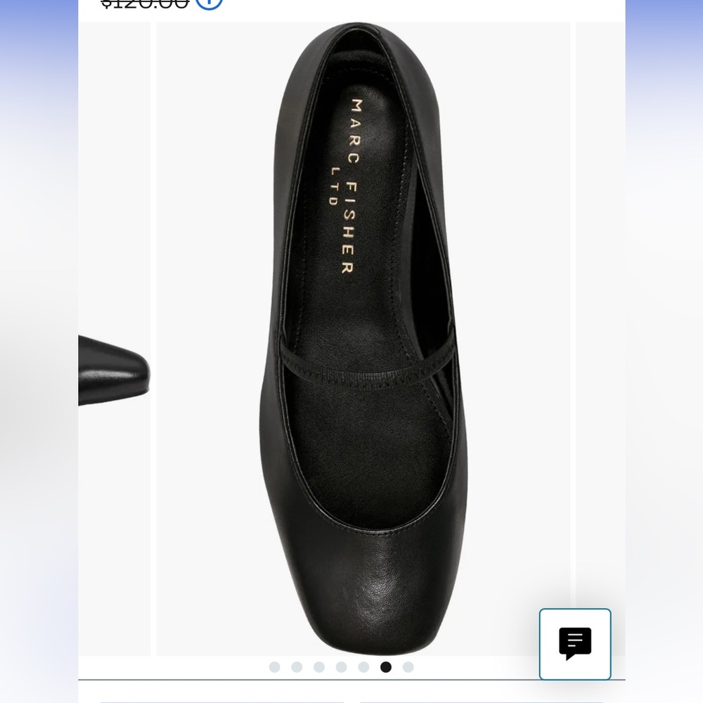 Marc Fisher Women's Black Ballet Flats